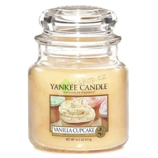 Yankee Candle svíčka ve skleněné dóze 410 g Vanilkový košíček
