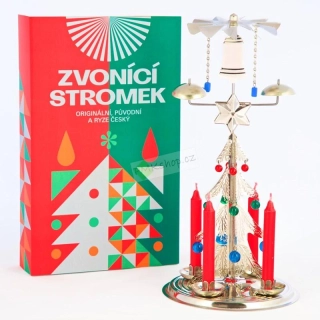 Logimax tradiční Zvonící stromek stříbrný